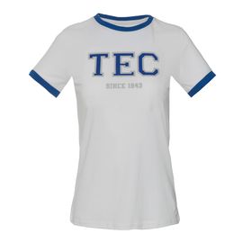 Playera Casual TEC - Blanco / Azul, CF