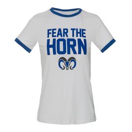 Playera Casual Borregos Fear the Horn - Blanco, CF