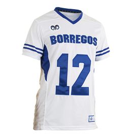 Jersey Oficial BORREGOS Visitante C/Número, Blanco CM
