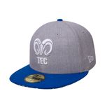 Gorra-New-Era-BORREGOS-5950-bordada-con-visera-plana-unisex-gris-con-azul_2