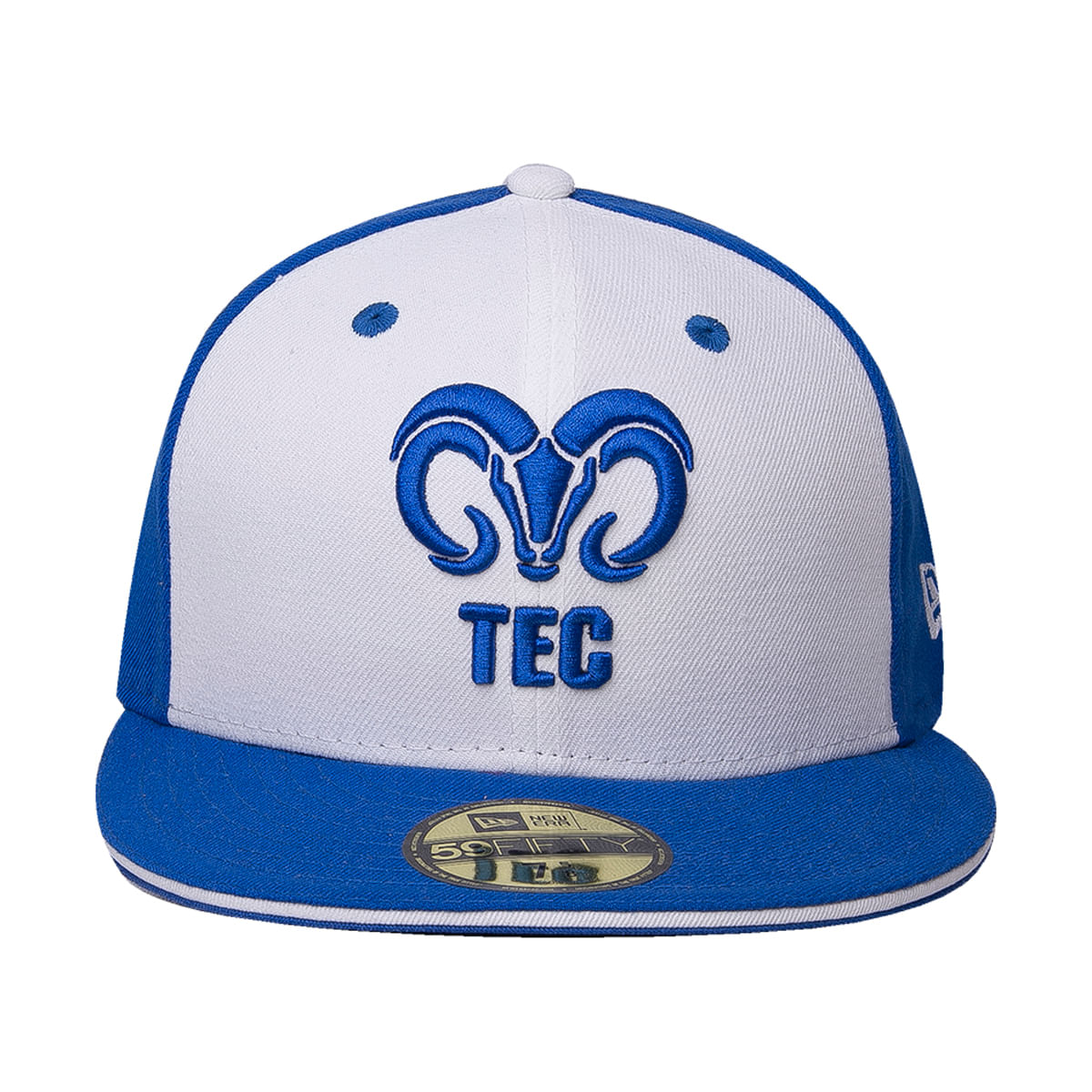 Gorra Logo BORREGOS TEC 59Fifty New Era Azul y Blanco
