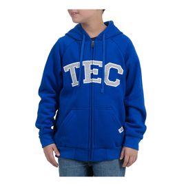 Sudadera Essential TEC azul con zipper, infantil