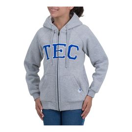 Sudadera Essential TEC gris con zipper, infantil