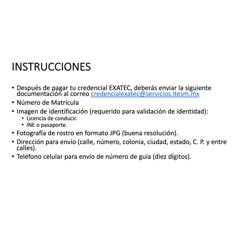 Instrucciones
