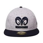 Gorra-New-Era-BORREGOS-5950-bordada-con-visera-plana-unisex-jaspe-con-azul-marino_1