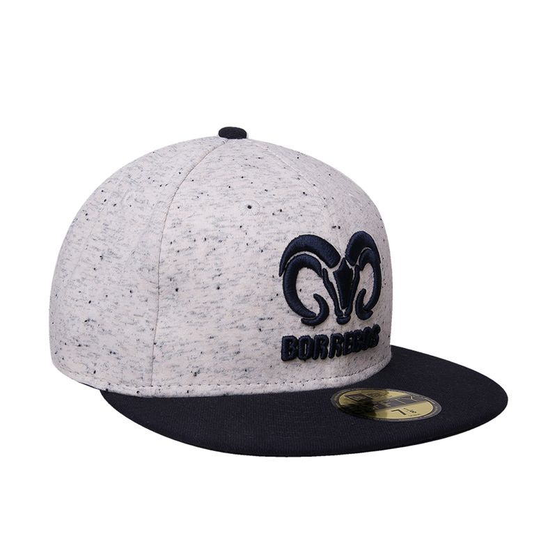 Gorra-New-Era-BORREGOS-5950-bordada-con-visera-plana-unisex-jaspe-con-azul-marino_3