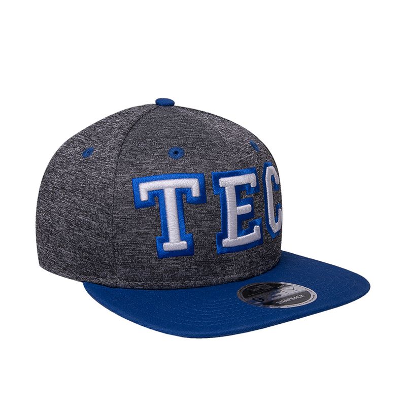 Gorra-New-Era-TEC-950-bordada-visera-plana-y-boton-superior-unisex-jaspe-con-azul_3