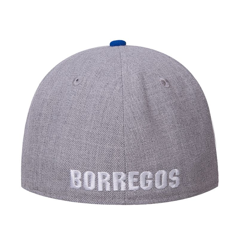 Gorra-New-Era-BORREGOS-5950-bordada-con-visera-plana-unisex-gris-con-azul_4