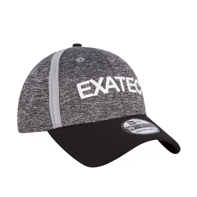 Gorra-New-Era-EXATEC-3930-bordada-con-visera-curva-unisex-gris-con-negro_3