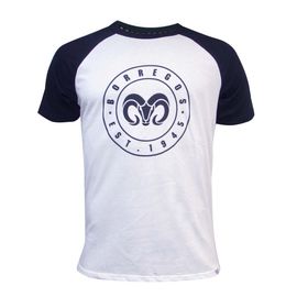 Playera Casual Borregos Circular Manga Raglan - Marino, CM