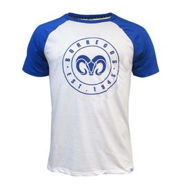 Playera Casual Borregos Circular Manga Raglan - Azul, CM