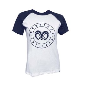 Playera Casual Borregos Circular Manga Raglan - Marino, CF