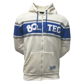 Sudadera Tec 80 Aniversario con Zipper Hueso