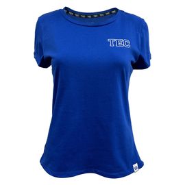Playera casual TEC espalda T azul CF