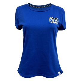 Playera casual BORREGOS pecho y espalda azul CF