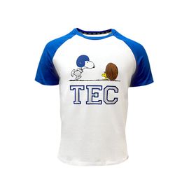 Playera Casual Peanut TEC Manga Raglan CM