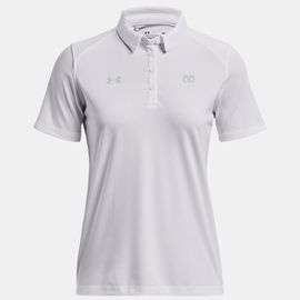 Playera Polo Under Armour Borregos CF - Blanco