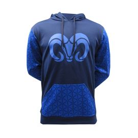 Sudadera Poliéster logo BORREGOS Azul, Unisex