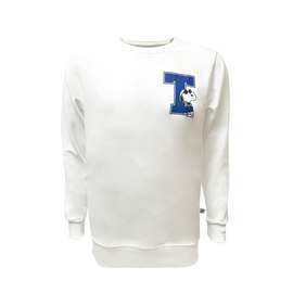 Sudadera Crewneck Peanut Snoopy TEC Blanco, unisex