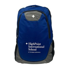 Mochila Básica Lander HPIS Azul c/gris