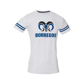 Playera Deportiva Doble Linea BORREGOS CF blanco