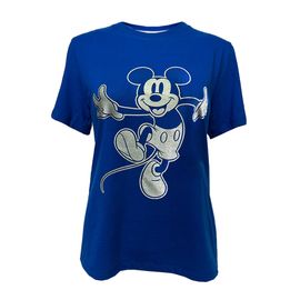 Playera Casual Disney Mickey plata TEC CF Azul