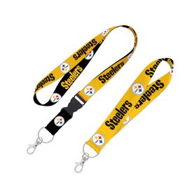 Portagafete NFL Steelers, negro