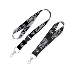 Portagafete NFL Raiders, gris
