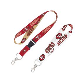 Portagafete NFL 49ers, rojo