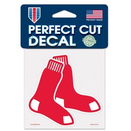 Sticker MLB Red Sox 4x4, rojo