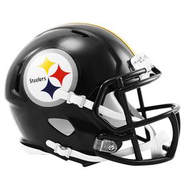 Mini Casco NFL Steelers, negro