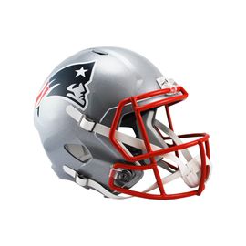 Mini Casco NFL Patriots, plata