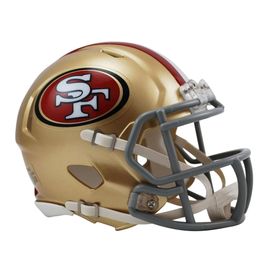 Mini Casco NFL 49ers, dorado