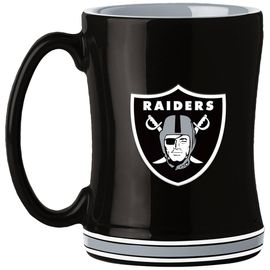 Taza Cerámica NFL Raiders 14 oz, negro