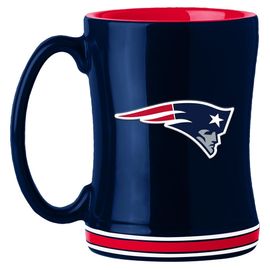 Taza Cerámica NFL Patriots 14 oz, azul marino