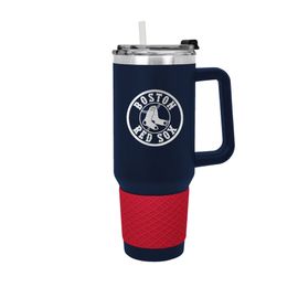 Vaso Térmico con Popote MLB Red Sox 40 oz, azul marino