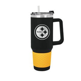 Vaso Térmico con Popote NFL Steelers 40 oz, negro