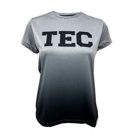 Playera Deportiva TEC Degradada Jaspe CF, Negra