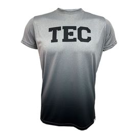 Playera Deportiva TEC Degradada Jaspe CM, Negra