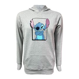 Sudadera Disney Stitch TEC Gris, unisex