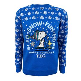 Sweater Peanuts Holidays TEC Caballero Azul