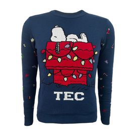 Sweater Peanuts Xmas TEC Caballero Azul