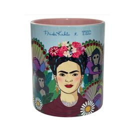 Taza Frida Kahlo TEC Celeste/Rosa