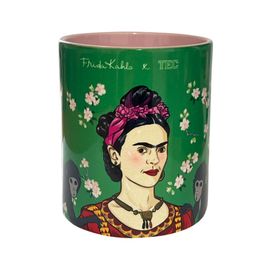 Taza Frida Kahlo TEC Verde/Rosa