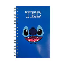 Libreta Disney Stitch Cara, azul