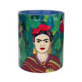 Taza Frida Kahlo TEC Verde/Celeste