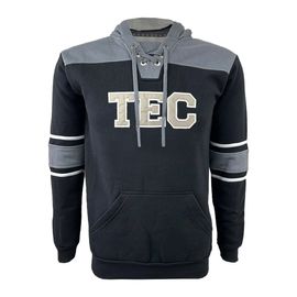 Sudadera Algodón Vintage TEC Negro/Gris, Unisex